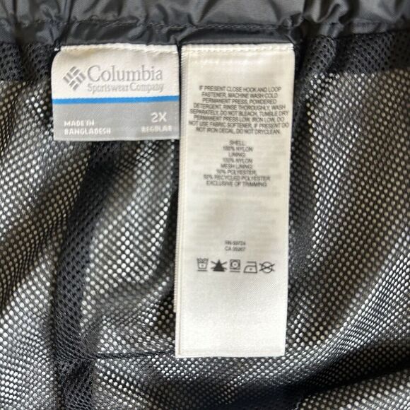 Columbia Pants Adult 2X Black Rebel Roamer Omni Tech Waterproof Breathable NWOT - Picture 2 of 2